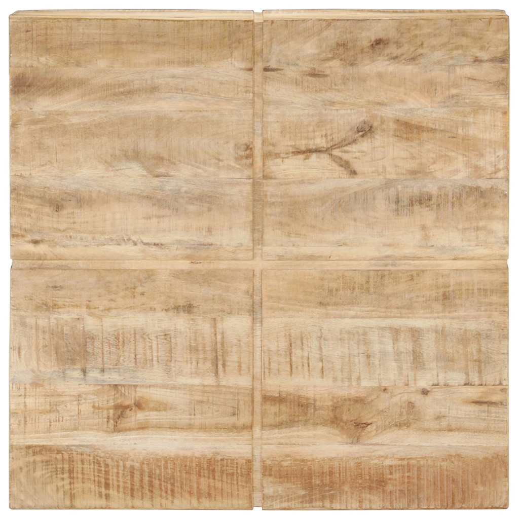 Tavolino da Salotto 80x80x28 cm in Legno Massello di Mango