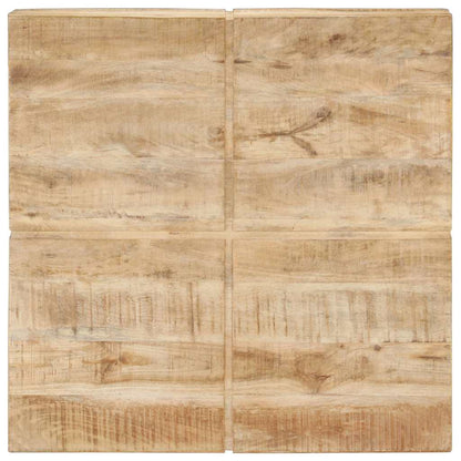 Tavolino da Salotto 80x80x28 cm in Legno Massello di Mango