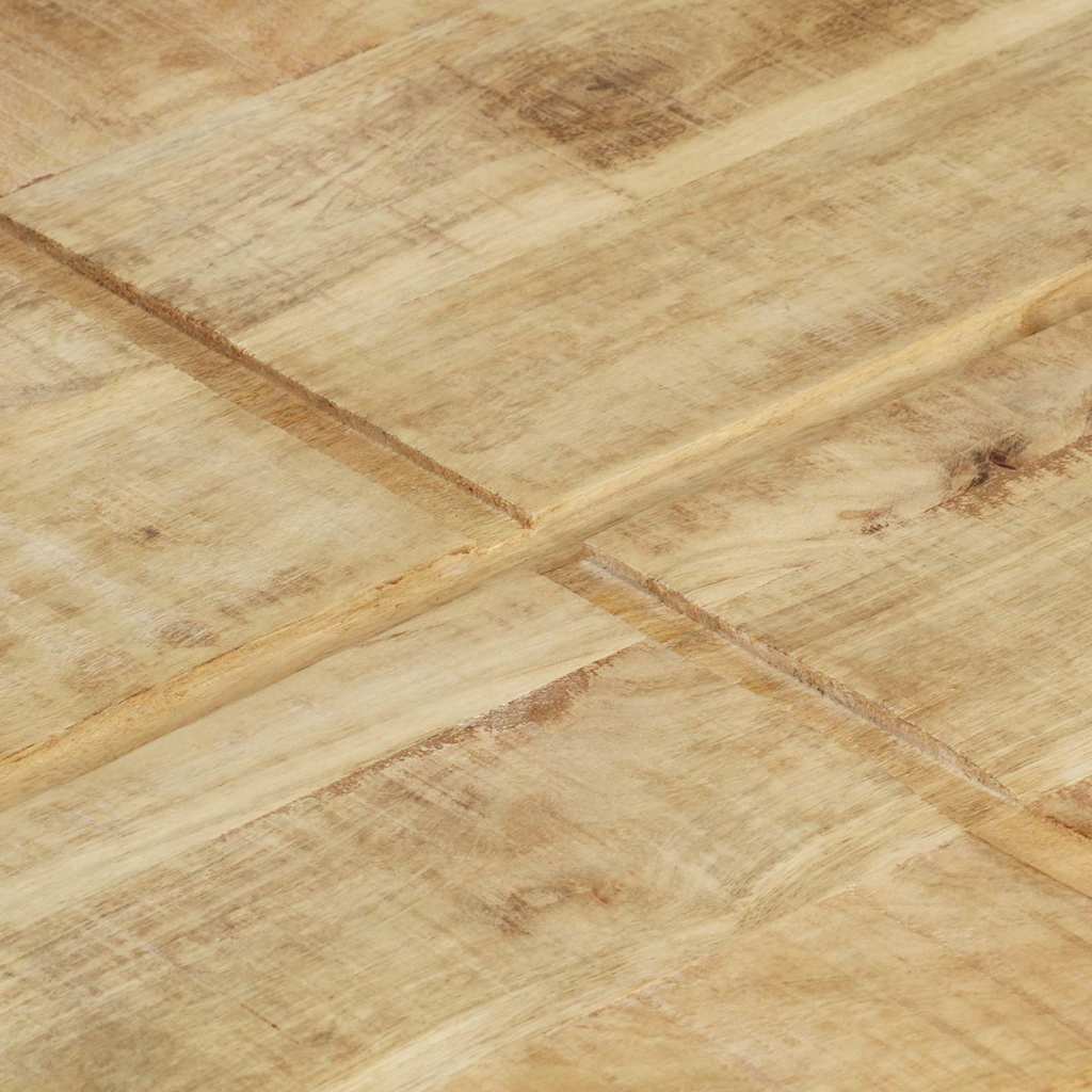 Tavolino da Salotto 80x80x28 cm in Legno Massello di Mango