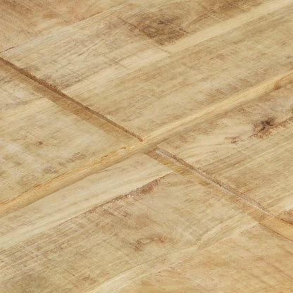 Tavolino da Salotto 80x80x28 cm in Legno Massello di Mango