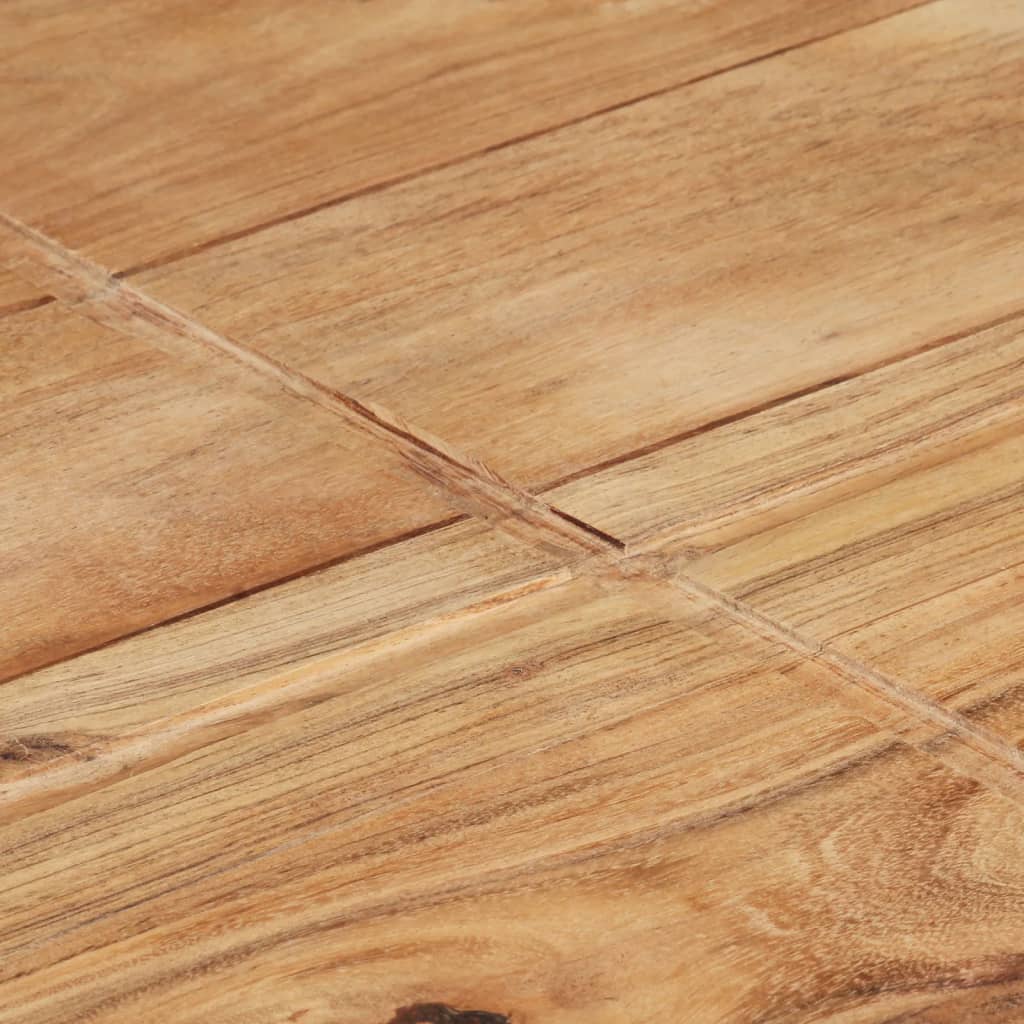 Tavolino da Salotto 80x80x28 cm in Legno Massello di Acacia | homemem39