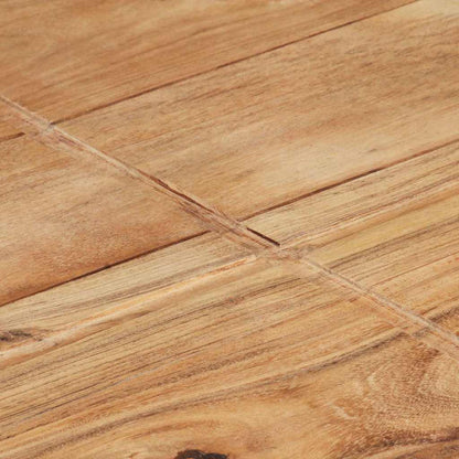 Tavolino da Salotto 80x80x28 cm in Legno Massello di Acacia