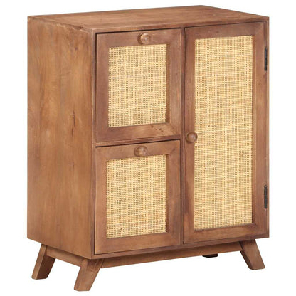 Credenza 60x35x75 cm in Legno Massello di Mango