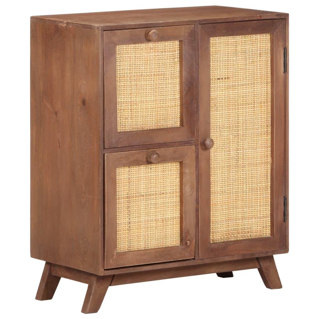 Credenza 60x35x75 cm in Legno Massello di Mango