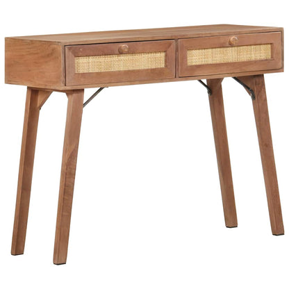 Tavolo Consolle 100x35x76 cm in Legno Massello di Mango