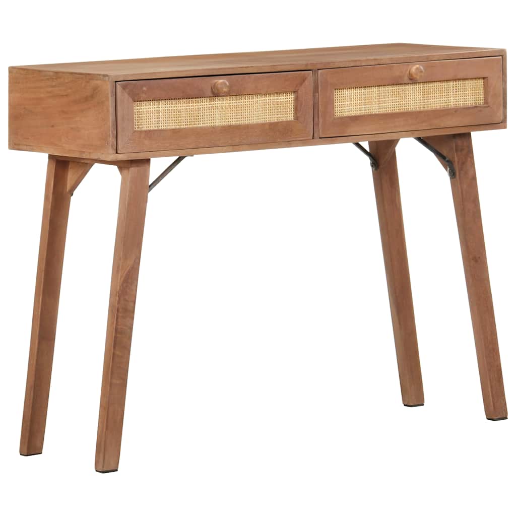 Tavolo Consolle 100x35x76 cm in Legno Massello di Mango