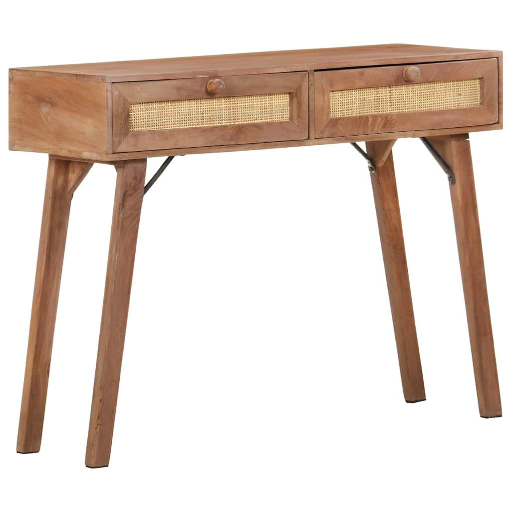 Tavolo Consolle 100x35x76 cm in Legno Massello di Mango