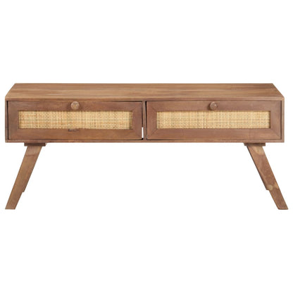 Tavolino da Salotto 100x60x40cm in Legno Massello di Mango | homemem39