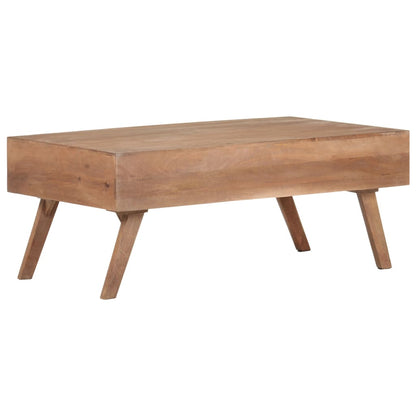 Tavolino da Salotto 100x60x40cm in Legno Massello di Mango | homemem39