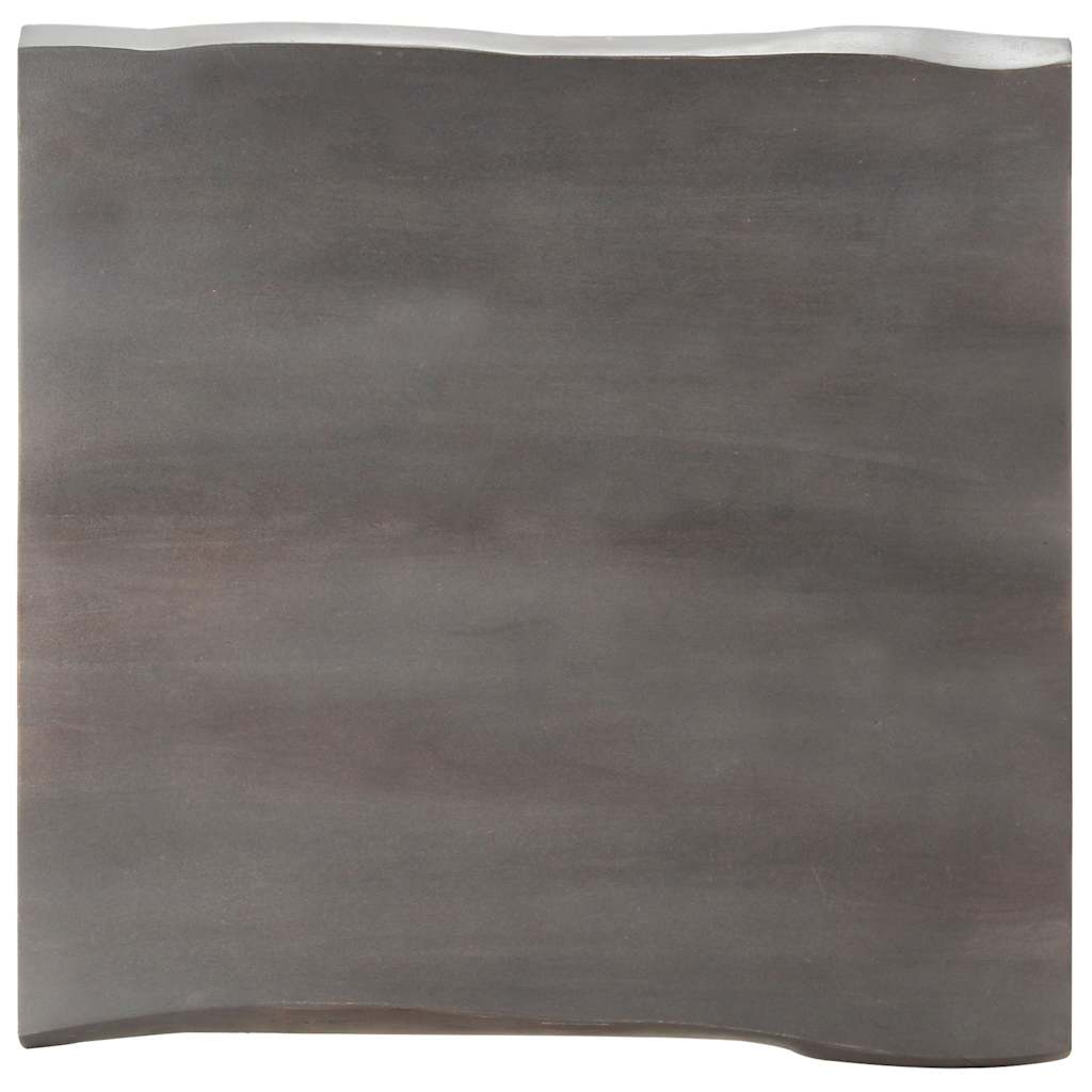 Tavolino da Salotto con Bordi Vivi 60x60x40 cm Massello Acacia