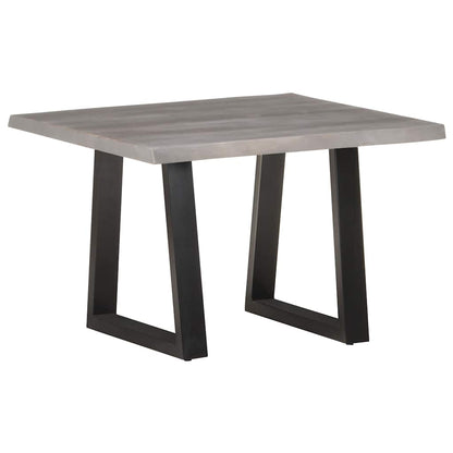 Tavolino da Salotto con Bordi Vivi 60x60x40 cm Massello Acacia