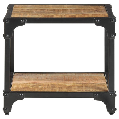 Tavolino da Salotto 40x40x36 cm Legno Massello di Mango Grezzo | homemem39