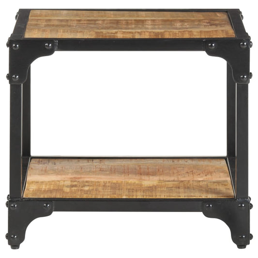 Tavolino da Salotto 40x40x36 cm Legno Massello di Mango Grezzo | homemem39