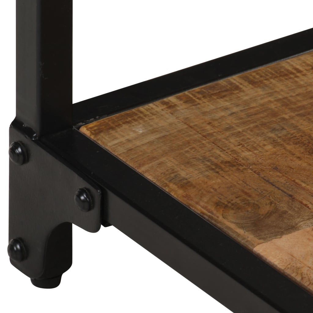 Tavolino da Salotto 40x40x36 cm Legno Massello di Mango Grezzo | homemem39