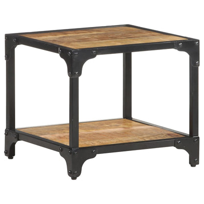 Tavolino da Salotto 40x40x36 cm Legno Massello di Mango Grezzo | homemem39