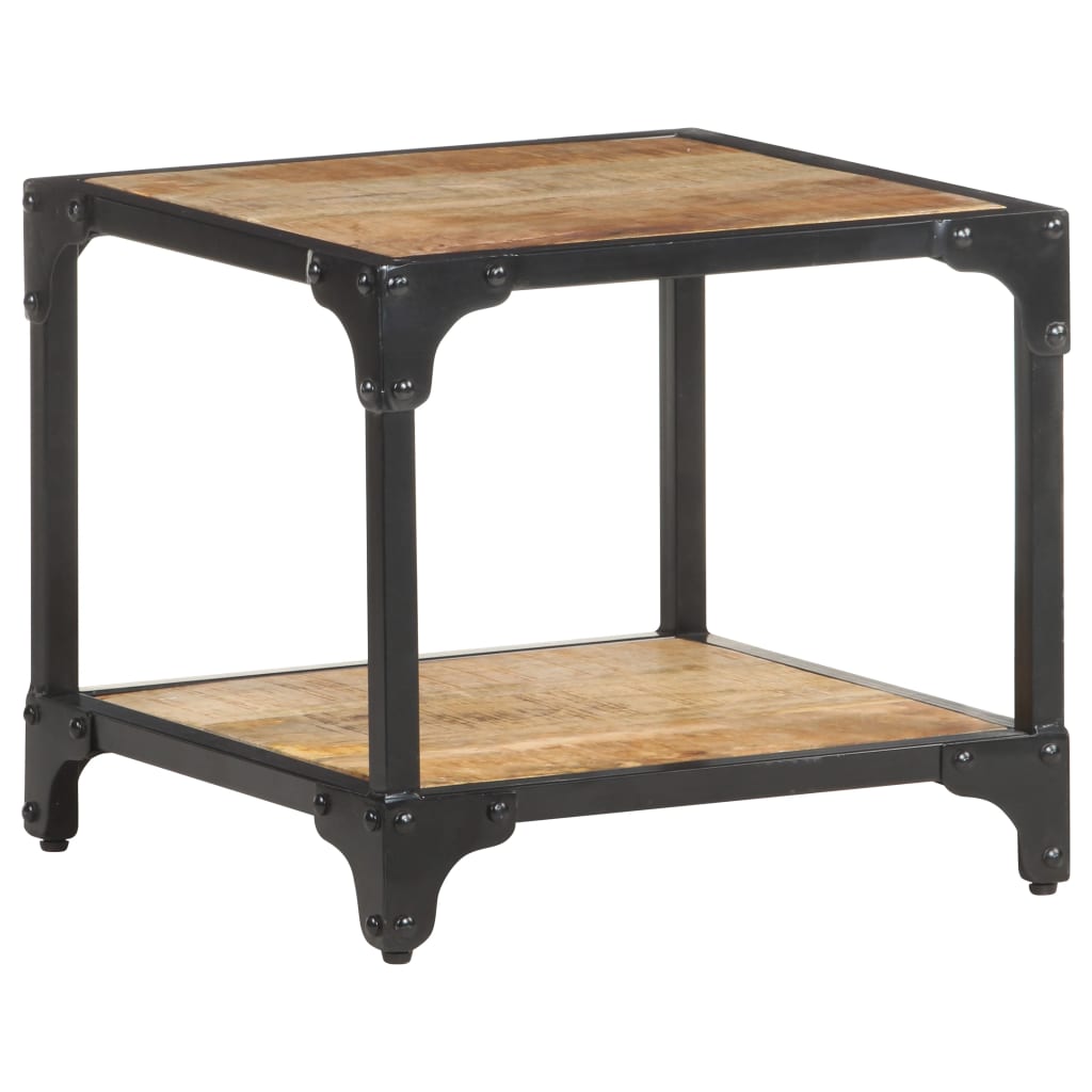 Tavolino da Salotto 40x40x36 cm Legno Massello di Mango Grezzo | homemem39