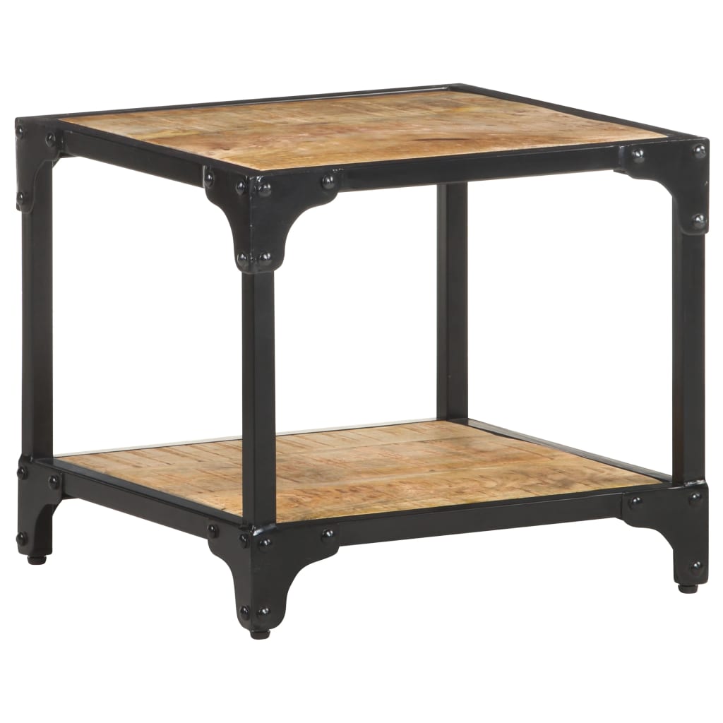 Tavolino da Salotto 40x40x36 cm Legno Massello di Mango Grezzo | homemem39