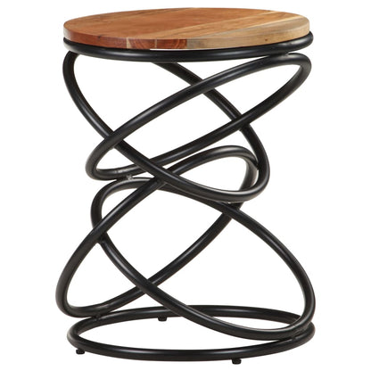 Tavolino da Salotto 40x40x52 cm in Legno Massello di Acacia