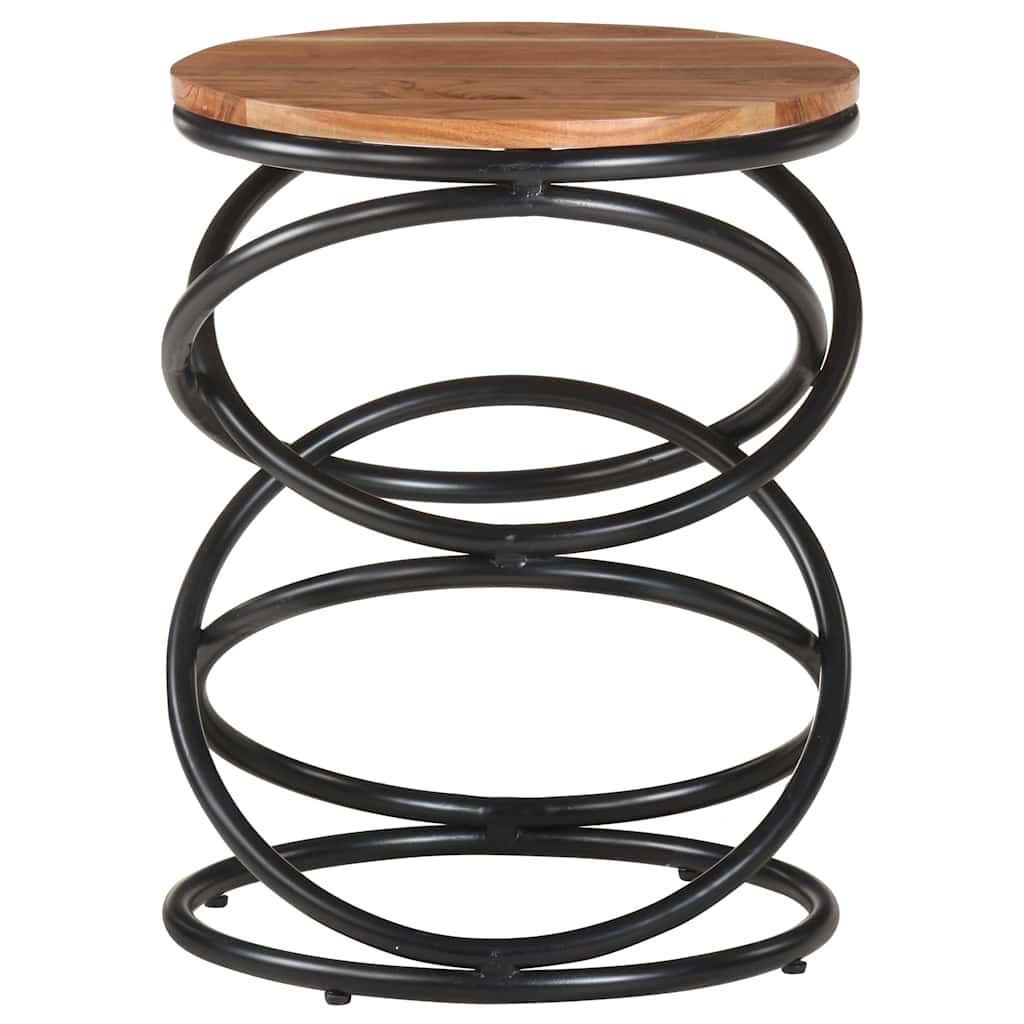 Tavolino da Salotto 40x40x52 cm in Legno Massello di Acacia