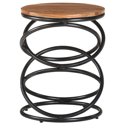 Tavolino da Salotto 40x40x52 cm in Legno Massello di Acacia