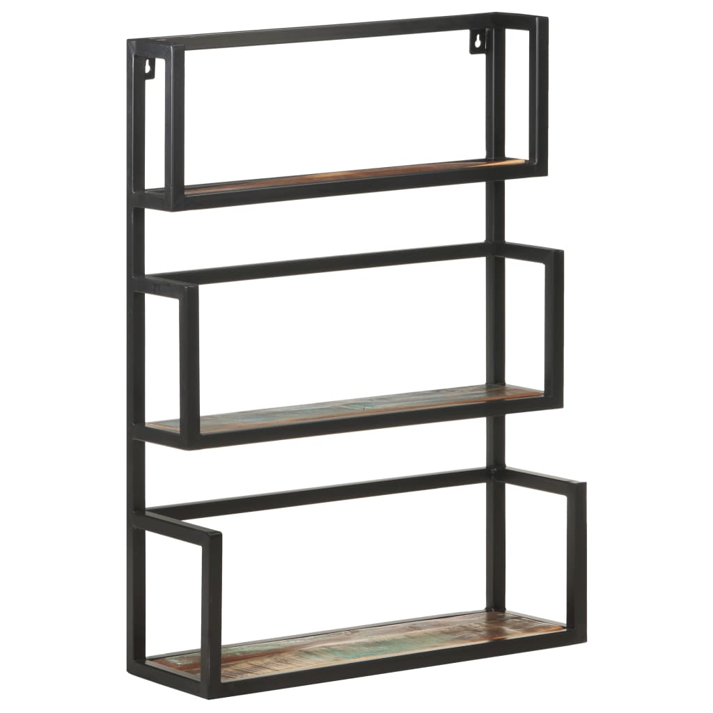 Scaffale a Muro 60x20x85 cm in Legno Massello di Recupero | homemem39