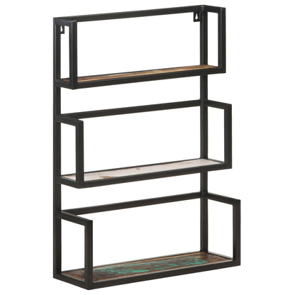 Scaffale a Muro 60x20x85 cm in Legno Massello di Recupero | homemem39