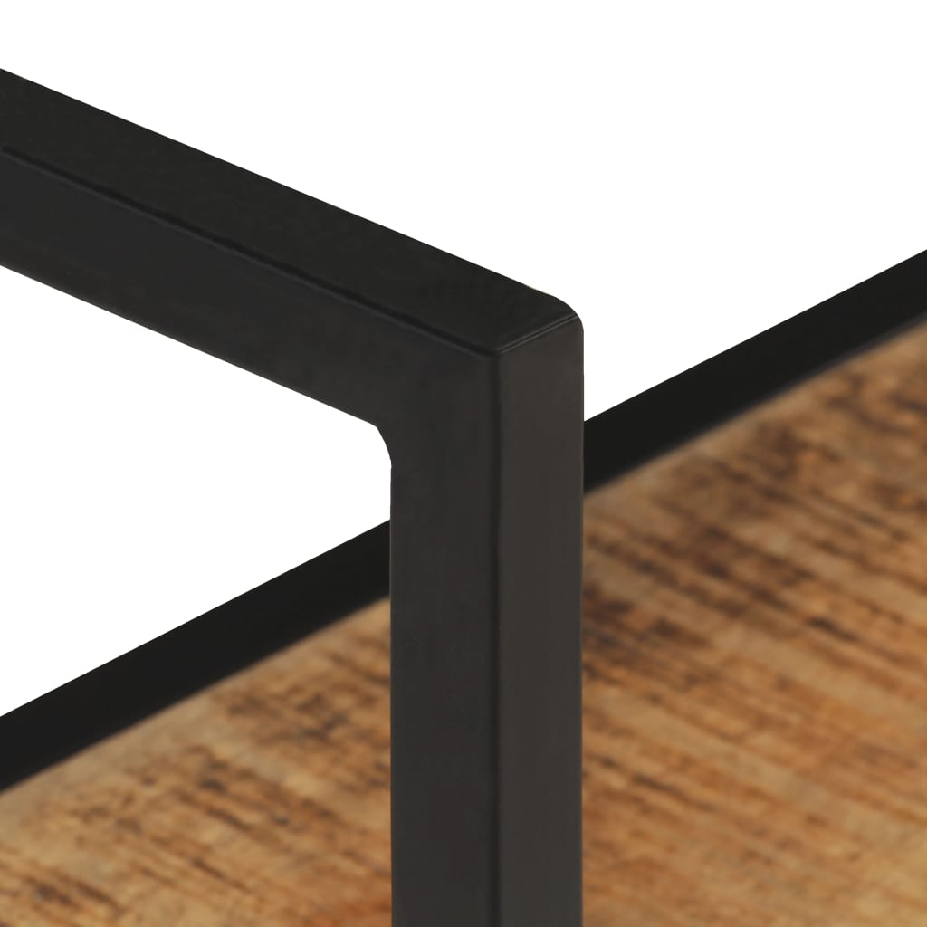 Scaffale a Muro 60x20x60 cm in Legno di Mango Grezzo | homemem39