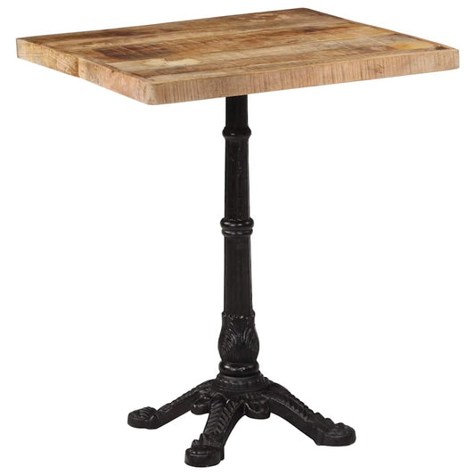 Tavolino da Bistrot 60x60x77 cm in Legno di Mango Grezzo | homemem39
