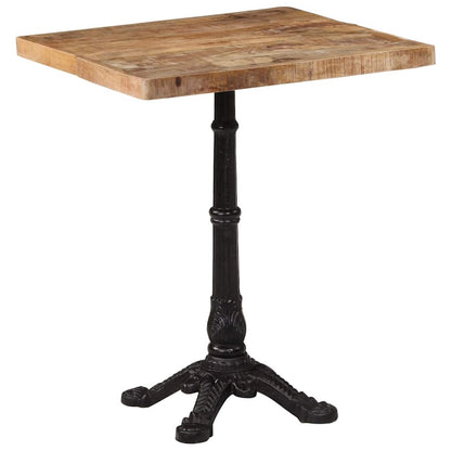 Tavolino da Bistrot 60x60x77 cm in Legno di Mango Grezzo | homemem39
