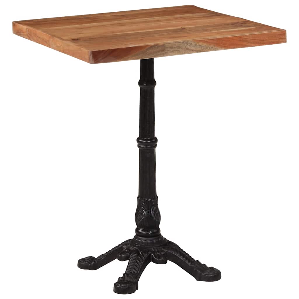 Tavolo da Bistrot 60x60x76 cm in Legno Massello di Acacia