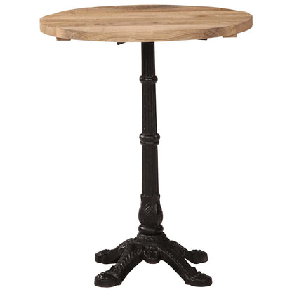 Tavolino da Bistrot Ø60x76 cm in Legno di Mango Grezzo | homemem39