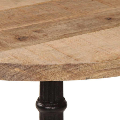 Tavolino da Bistrot Ø60x76 cm in Legno di Mango Grezzo | homemem39