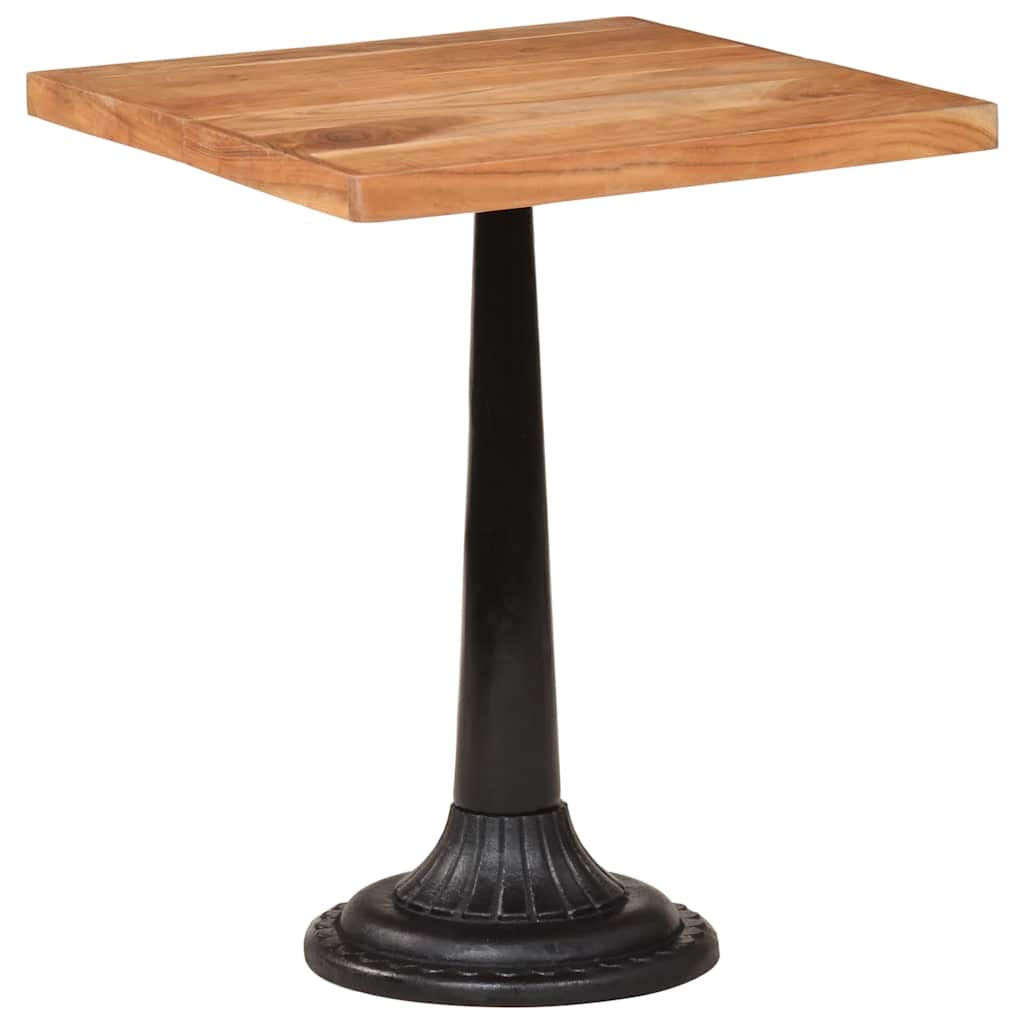 Tavolo da Bistrot 60x60x76 cm in Legno Massello di Acacia