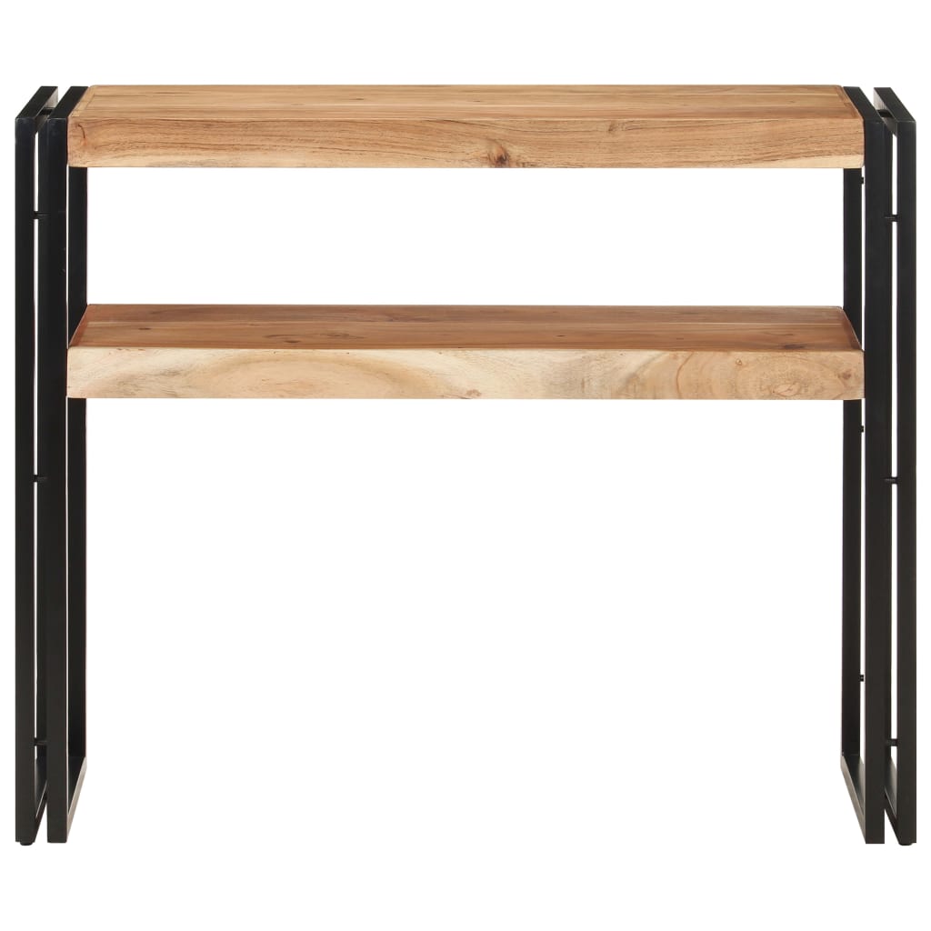 Tavolo Consolle 90x30x75 cm in Legno Massello di Acacia - homemem39
