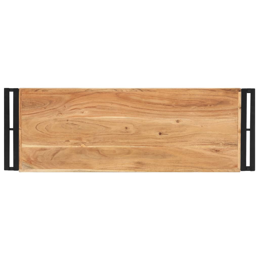 Tavolo Consolle 90x30x75 cm in Legno Massello di Acacia - homemem39
