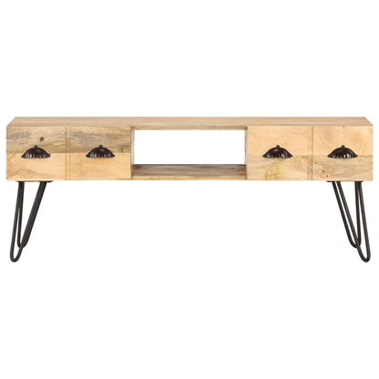 Mobile Porta TV 120x35x45 cm Legno Massello di Mango - homemem39