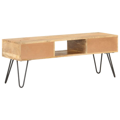 Mobile Porta TV 120x35x45 cm Legno Massello di Mango - homemem39
