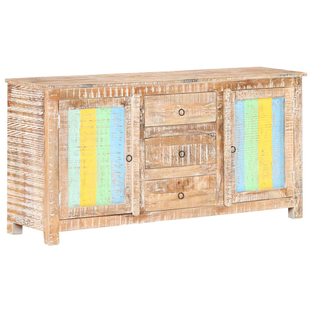 Credenza 151x40x75 cm in Legno Grezzo di Acacia - homemem39