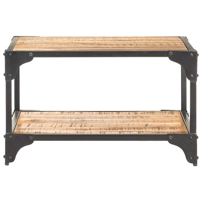 Tavolino da Salotto 60x60x35 cm in Legno Massello di Mango