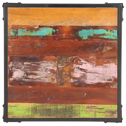 Tavolino da Salotto 60x60x35 cm in Legno Massello di Recupero