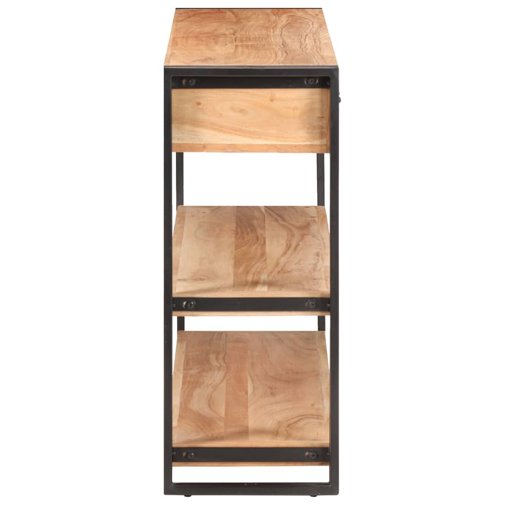 Credenza 120x30x75 cm in Legno Massello di Acacia - homemem39