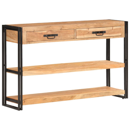 Credenza 120x30x75 cm in Legno Massello di Acacia - homemem39