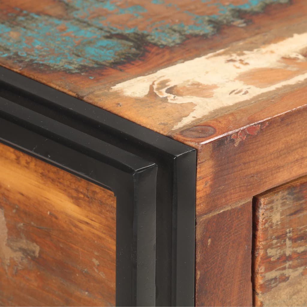 Credenza 120x30x75 cm in Legno Massello di Recupero - homemem39