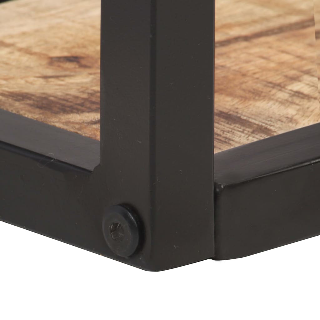 Mensole a Muro 2 pz 40 cm in Legno Massello di Mango Grezzo | homemem39