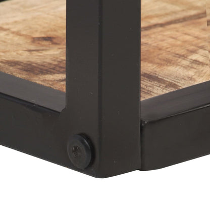 Mensole a Muro 2 pz 40 cm in Legno Massello di Mango Grezzo | homemem39