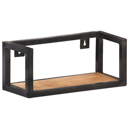 Mensole a Muro 2 pz 40 cm in Legno Massello di Acacia | homemem39