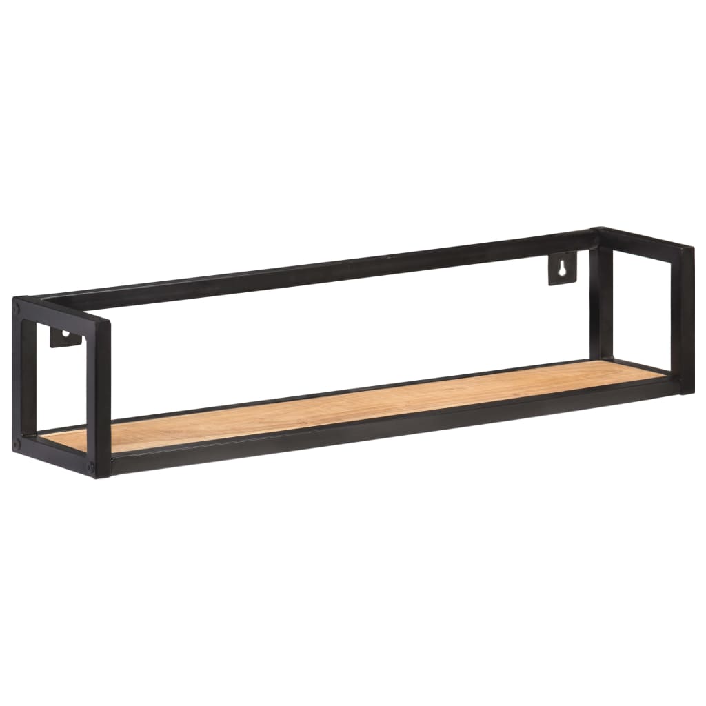 Mensole a Muro 2 pz 80 cm in Legno Massello di Acacia | homemem39