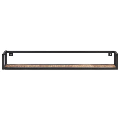 Mensole a Muro 2 pz 120 cm in Legno di Mango Grezzo | homemem39