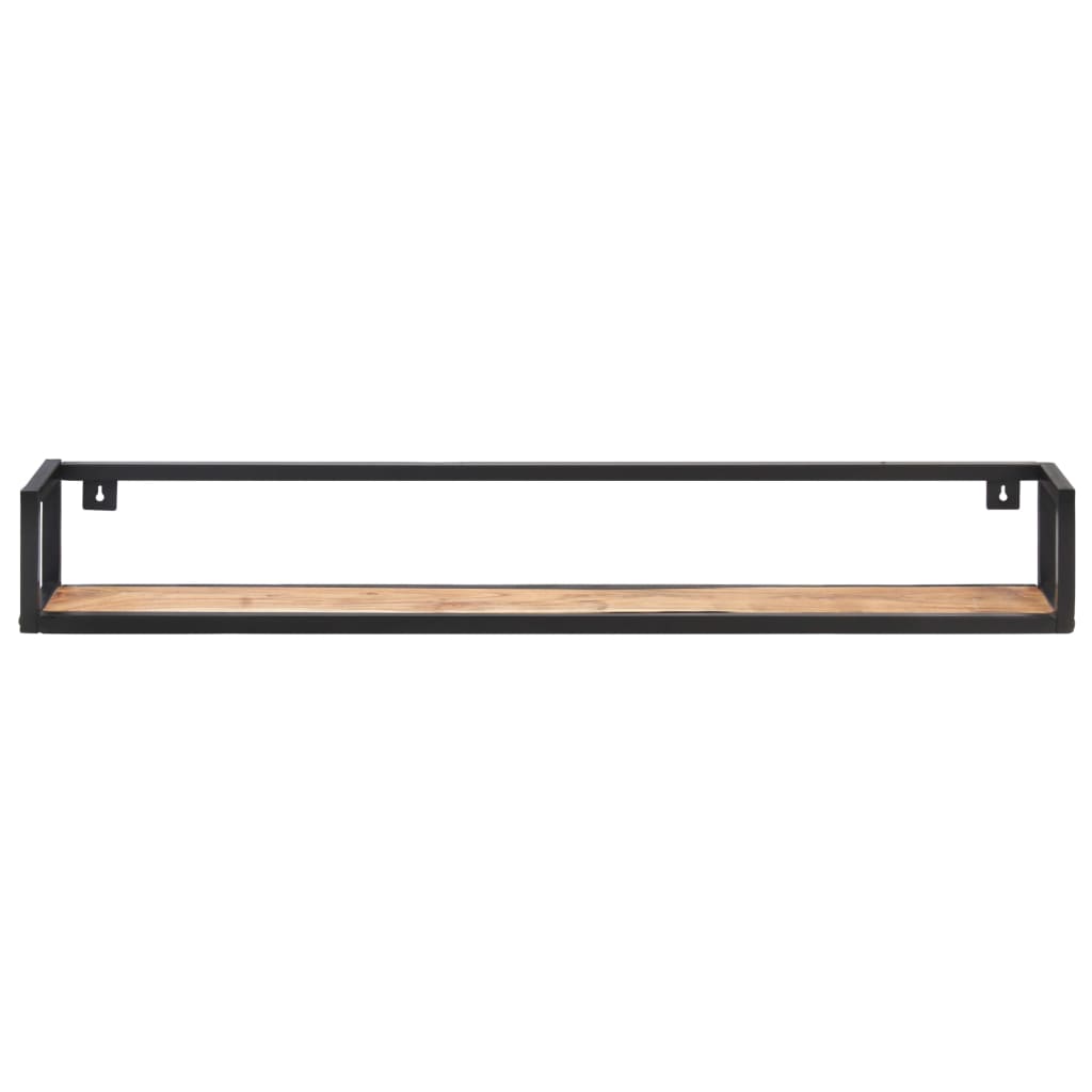 Mensole a Muro 2 pz 120 cm in Legno Massello di Acacia | homemem39