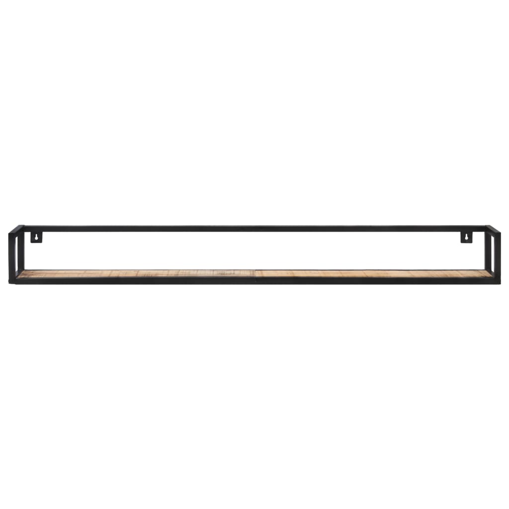 Mensole a Muro 2 pz 160 cm in Legno di Mango Grezzo | homemem39